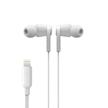Belkin Rockstar Headphones with Lightning Connector for Apple Devices - White